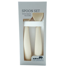 Lade das Bild in den Galerie-Viewer, Conjunto de 2 colheres les enfants creme