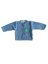 Carregar imagem no visualizador da galeria, Casaco de Malha Azul