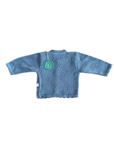 Carregar imagem no visualizador da galeria, Casaco de Malha Azul