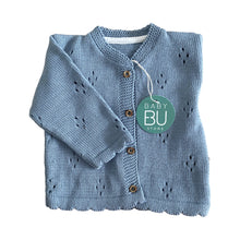 Carregar imagem no visualizador da galeria, Casaco de Malha Azul